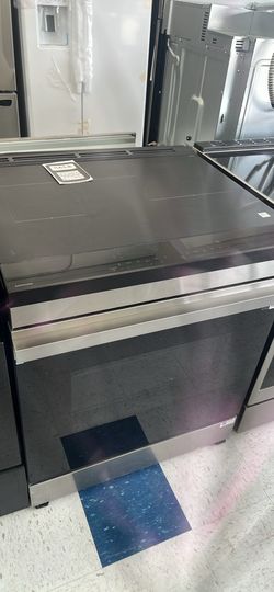 💥Great Save💥 Bespoke 30 in. 6.3 cu. ft. 4-Burner Element Smart Slide-In Induction Range in Stainless Steel with Air Fry