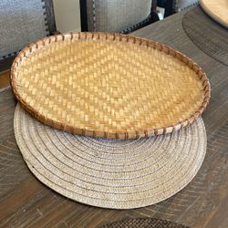 Wicker Tray !! Charola De Wicker 