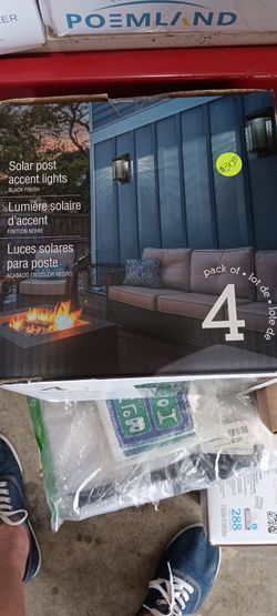 Solar Post Accent Lights Set Of 4