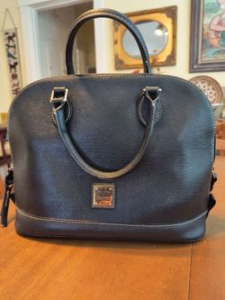 Black leather large Dooney & Bourke leather Brighton and other leather handbags