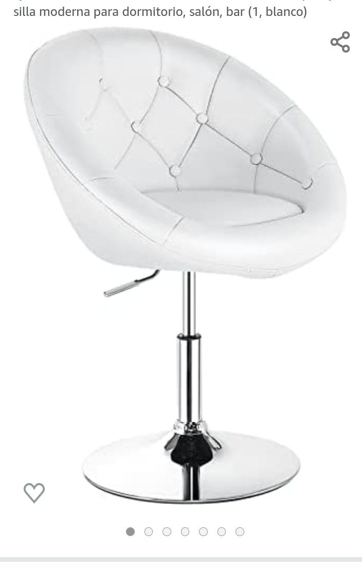 White Vanity Chair 