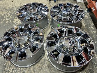 20" 2022 GMC SIERRA CHEVY DENALI 2500HD 3500 HD OEM FACTORY CHROME WHEELS RIMS