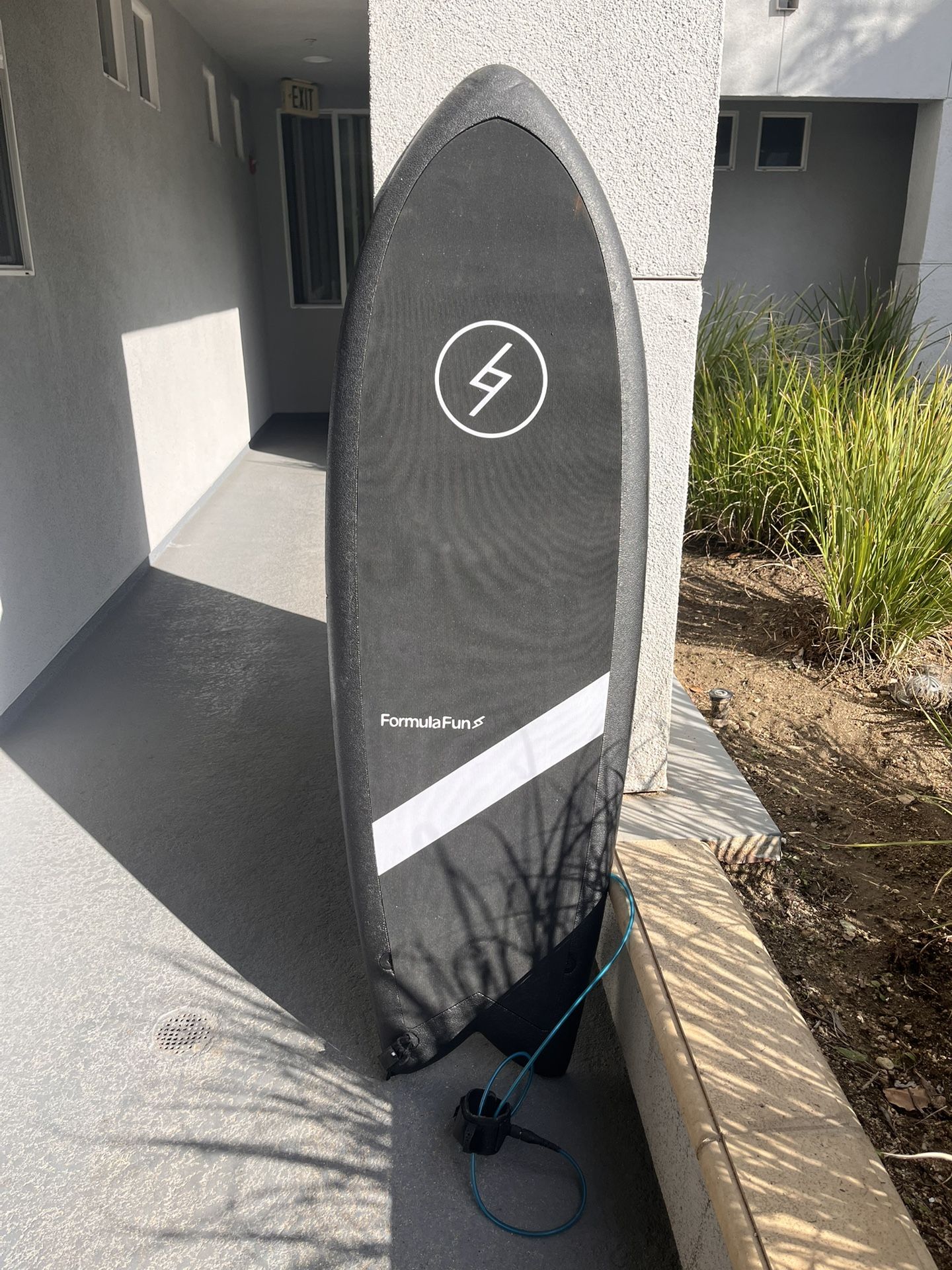 5’3 Formula Fun Foam Surfboard With Leash
