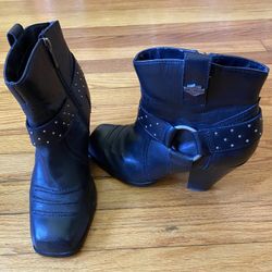Harley Davidson Sz9 Wm Studded Boots