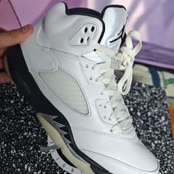 Jordan 5s Black N White