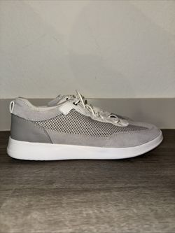 Geox U Kennet A suede Sneakers mesh light grey U026FA