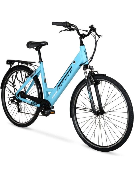 Hyper E-Ride Electric Bike, 36 Volt Battery, 700C Wheels, Blue