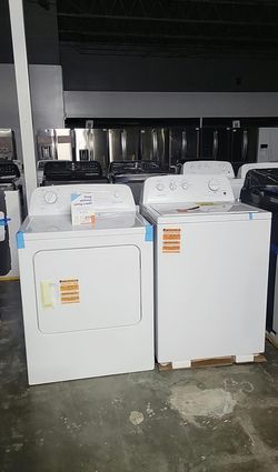 Conservator Top Load Washer & Electric Dryer Set – White, Agitator