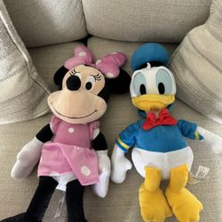 Minnie Mouse and Donald Duck