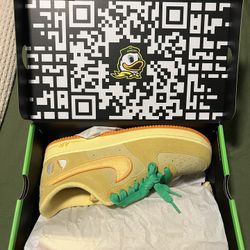 Nike Air Force 1 DOAF Oregon Duck Or Egg PE Sz 14 In Hand