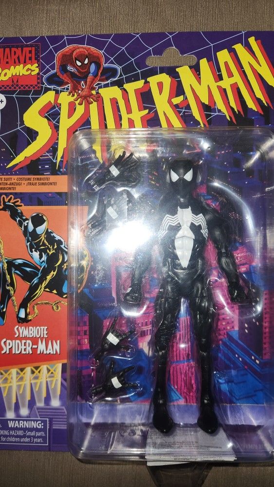 Marvel Legends Retro Symbiote Suit Spiderman