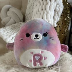 Squishmallow 8” Seal Initial R Collectible Squish