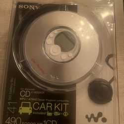 NEW Sony Walkman Portable CD Player w/ Car Kit (D-NE326CK) MP3/ATRAC ATRAC3plus