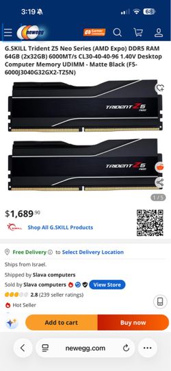 (NEW) 64gb DDR5 6000-CL 30 RAM Kit