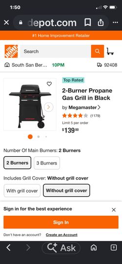 2-Burner Propane Gas