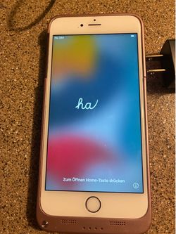 iPhone 6 with battery pack booster