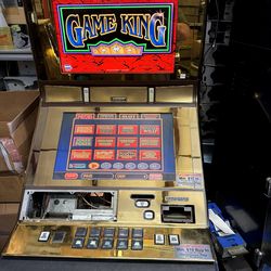 💛🚨🎰GOLD Slant-Top AVP Game King slot machine with stand