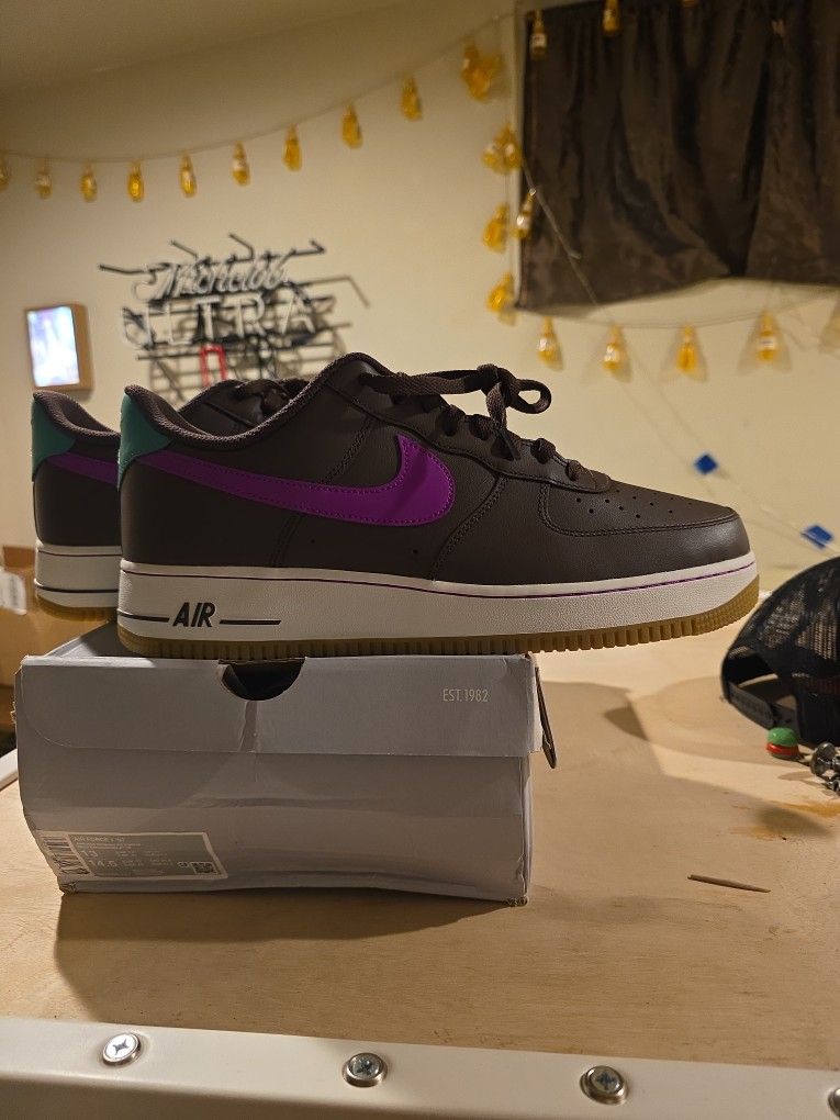 Nike AF1 Baroque Brown / Vivid Purple