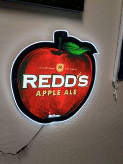 Redd's Apple Ale Illuminated Bar Sign