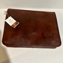 Leather Crossbody Computer Bag 