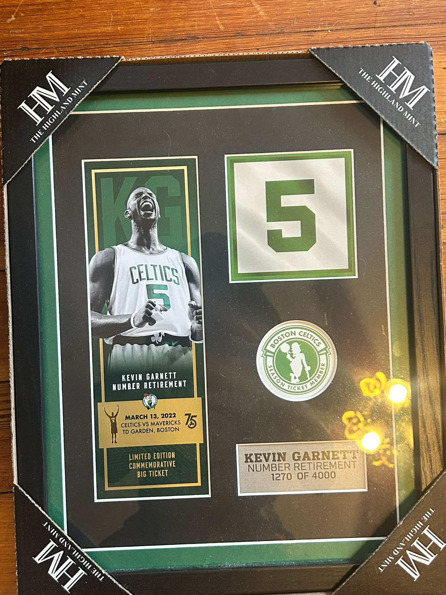 Kevin Garnett Limited Edition Commemorative Big Ticket