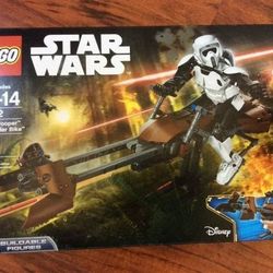 Lego Star Wats Scout Trooper & Speeder Bike 75532 Building Kit 