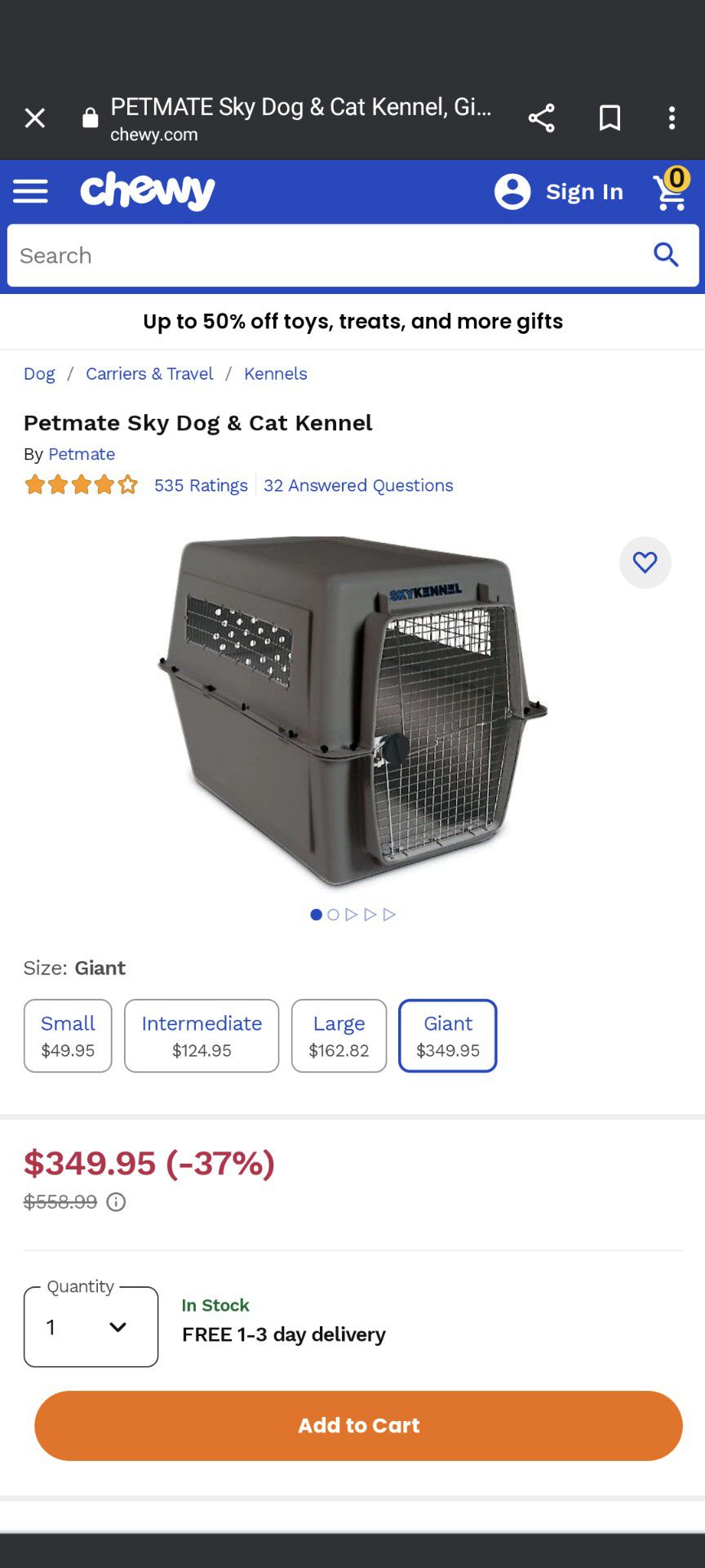 Large dog crate kennel