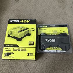 Ryobi Chargers And Battery New Same Pic 100