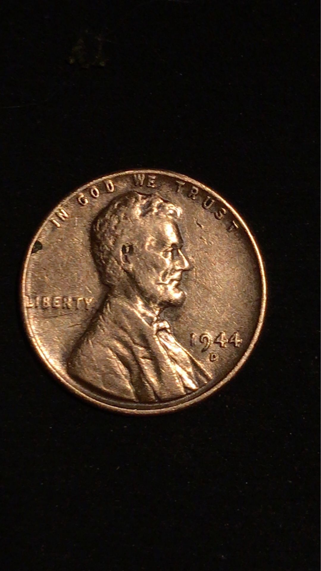 1944 D Lincoln One Cent Penny Doubled