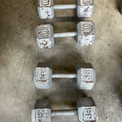 35 And 40 Pound Dumbbells 