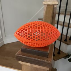 3D Printed Peewee Sized Airless Footballs (only Orange)