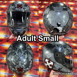 Sparx Angels & Demons Motorcycle Full Face Helmet Model FF357 Adult Small