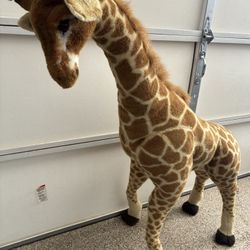 Melissa & Doug 4 ft Giant Giraffe Stuffed Toy