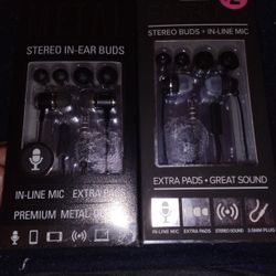 Metal Stereo In Ear Buds, Sentry Ear Buds