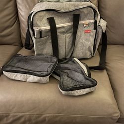 Skip Hop Duo Signature Diaper Weekender Bag - Gray Melange