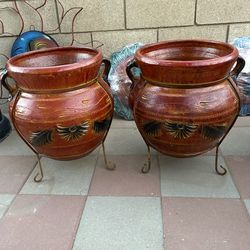 New Flower Pots Made Out Of Clay 