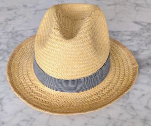NEW Child’s Boys Girls Straw Sun Hat Ages 10-12 Petite Bateau Brand Japan 150cm