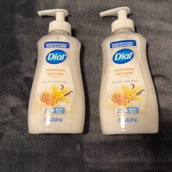 2 - Dial Clean + Gentle Liquid Hand Soap, Vanilla & Honey Gentle Hand Soap, 7.5 fl oz