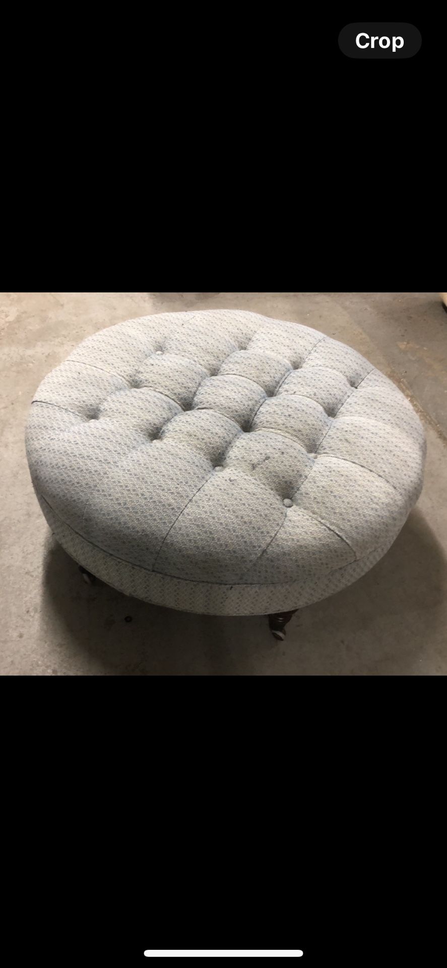 Good Condition Round Ottoman