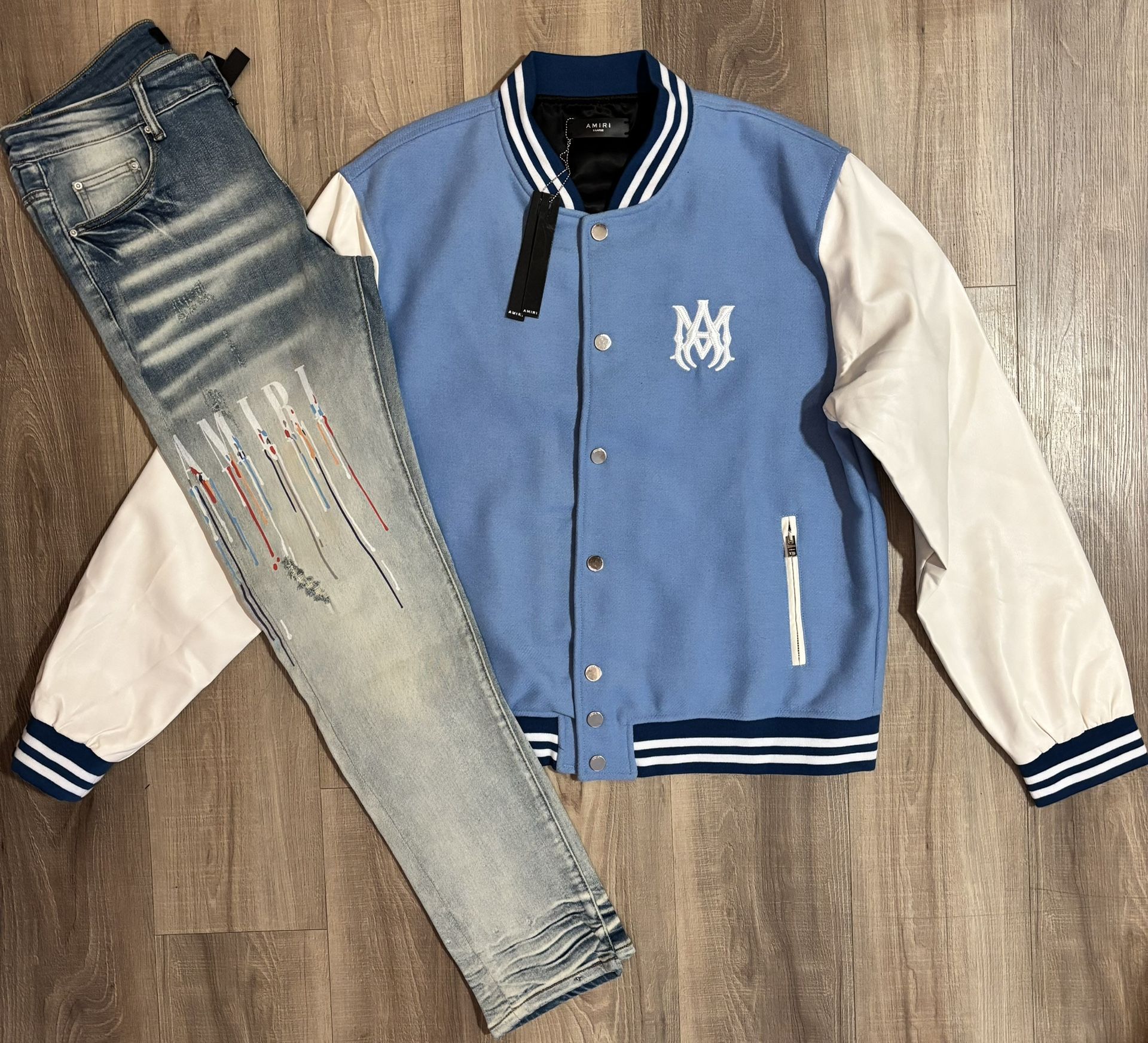 Amiri Men’s jeans and Jacket Set