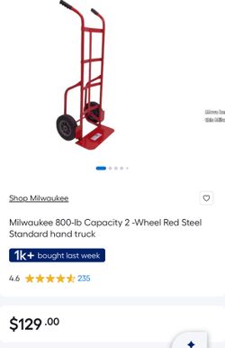 Milwaukee 800-lb Capacity Standard Hand Truck