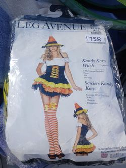 Halloween Woman  Costume Kandy Korn Witch