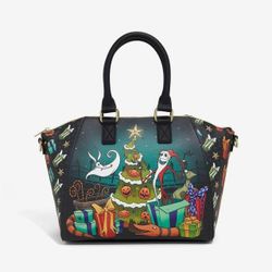 Loungefly Disney The Nightmare Before Christmas Sandy Claws Satchel Bag