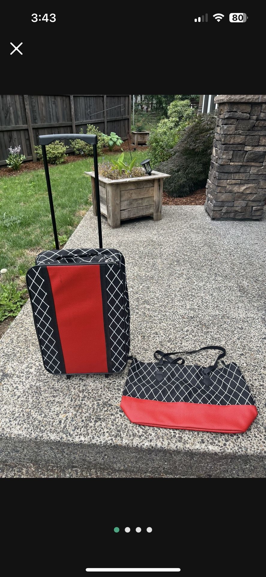2 piece luggage set