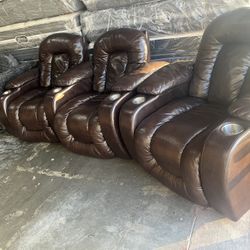 Leather Theatre Chairs Reclaimer 