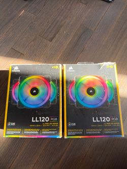‼️ Corsair LL120 RGB 3-Fan Kits (x2) — New, Sealed — $99 for Both, MOVING SALE‼️