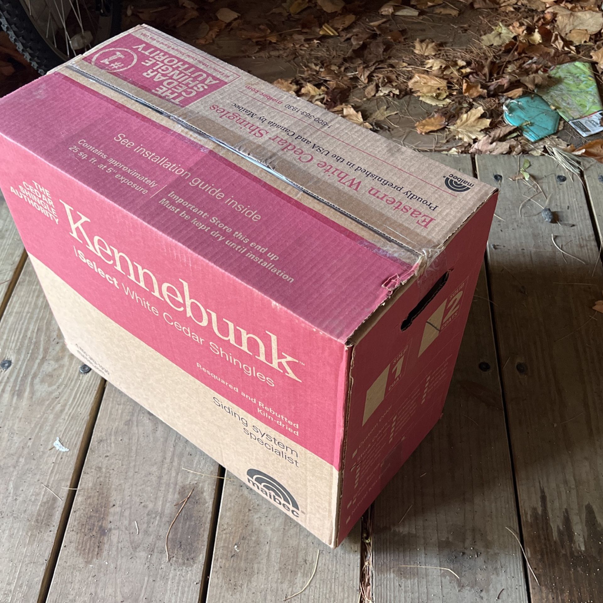 10 Boxes Kennebunk Eastern White Cedar Shingles
