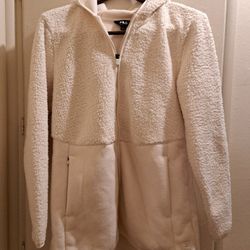 Fila Sport Womens Size LARGE Fleece Cream Colored
