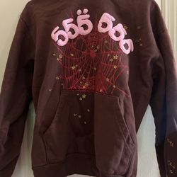 Young Thug “Sp5der” Hoodie Brown/ Pink ( Size M )