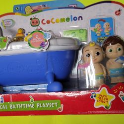 COCOMELON MUSICAL BATHTIME PLAYSET Bath Squirters JJ